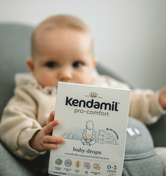 Kendamil pro-comfort kapky pro děti, doplněk stravy s probiotiky