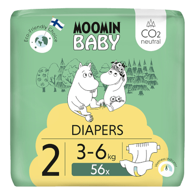 Uhlíkovo neutrálne ekologické detské plienky Moomin Baby z Fínska